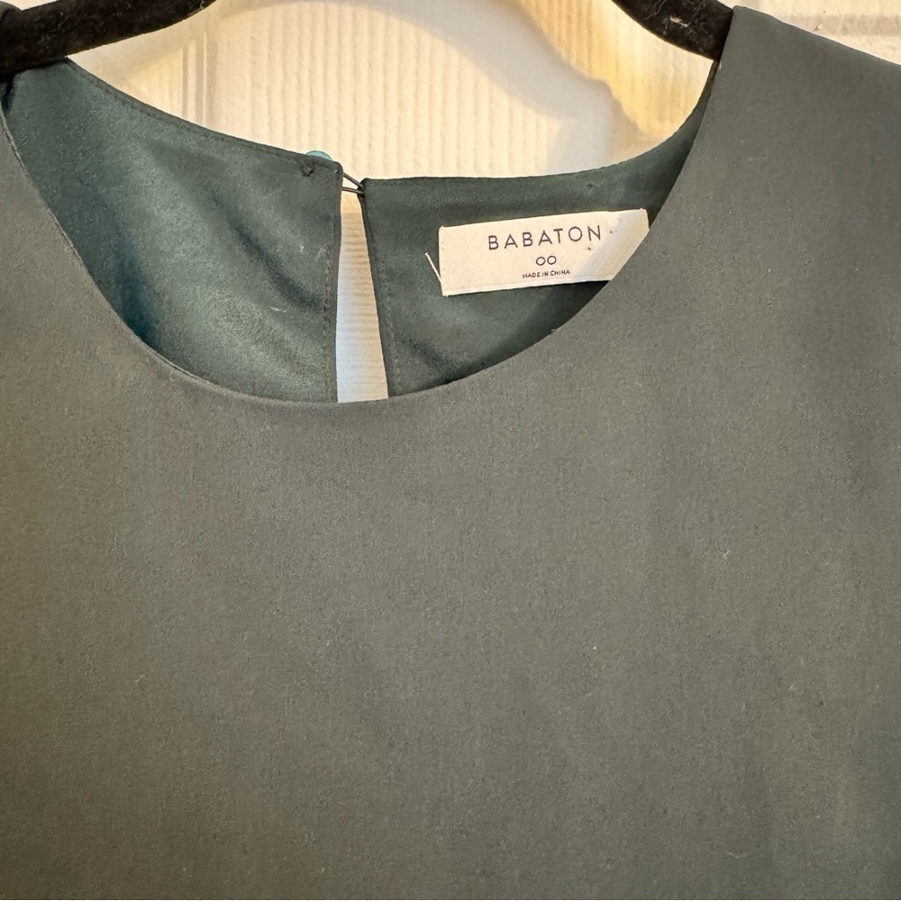 Babaton by Aritzia Hunter Green Dress | Women’s Size 00 | Cap Sleeve Classic - Picture 2 of 5